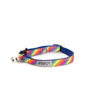 WORTHY DOG Cat Collar Rainbow