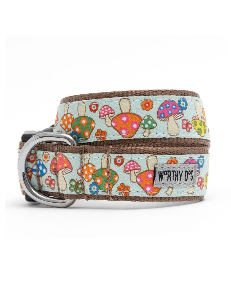 WORTHY DOG Dog Collar Mushrooms