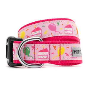 WORTHY DOG Dog Collar Pink Birthday