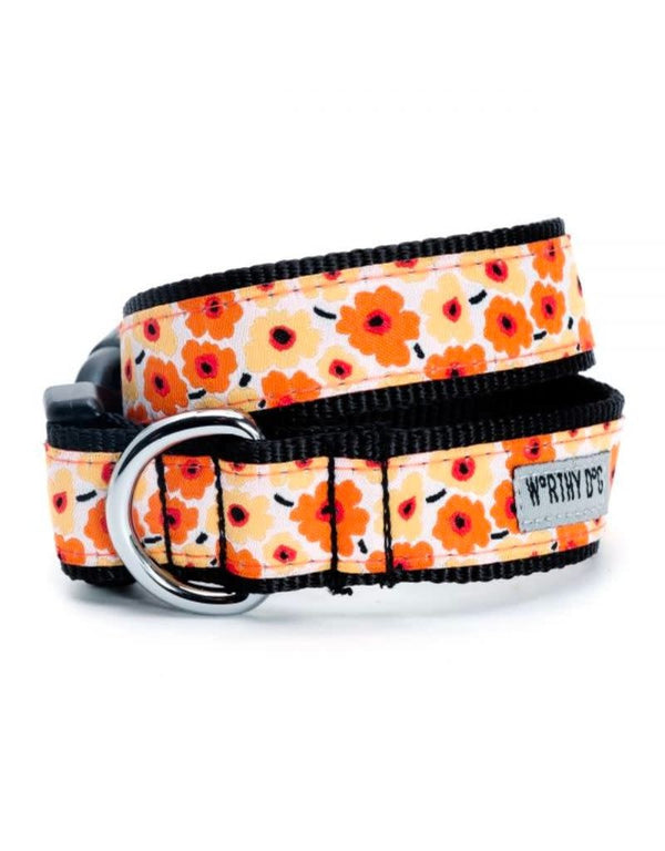 WORTHY DOG Dog Collar Fleurs