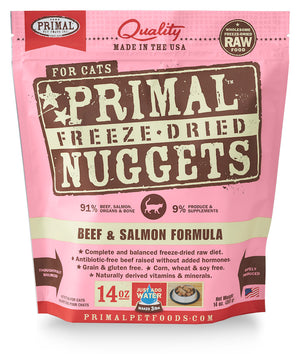 PRIMAL Beef & Salmon Freezedried Feline Food