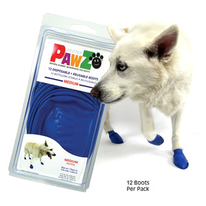 PAWZ Waterproof Rubber Dog Boots Classic Colors