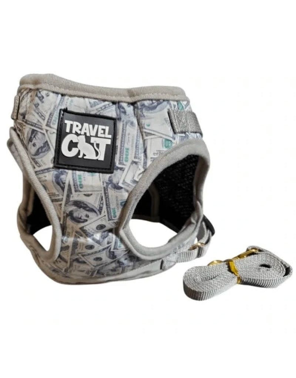 TRAVEL CAT  Leash & Harness Set Cash Cat
