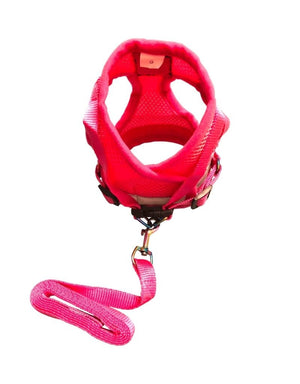 TRAVEL CAT Leash & Harness Set Purrfectly Pink