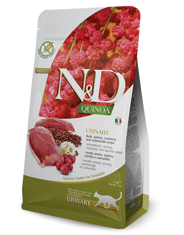 FARMINA Natural & Delicious Quinoa and Duck Urinary Formula Dry Cat Food
