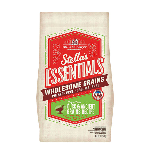 STELLA & CHEWY'S Dry Dog Food Essentials Cage-Free Duck and Ancient Grains