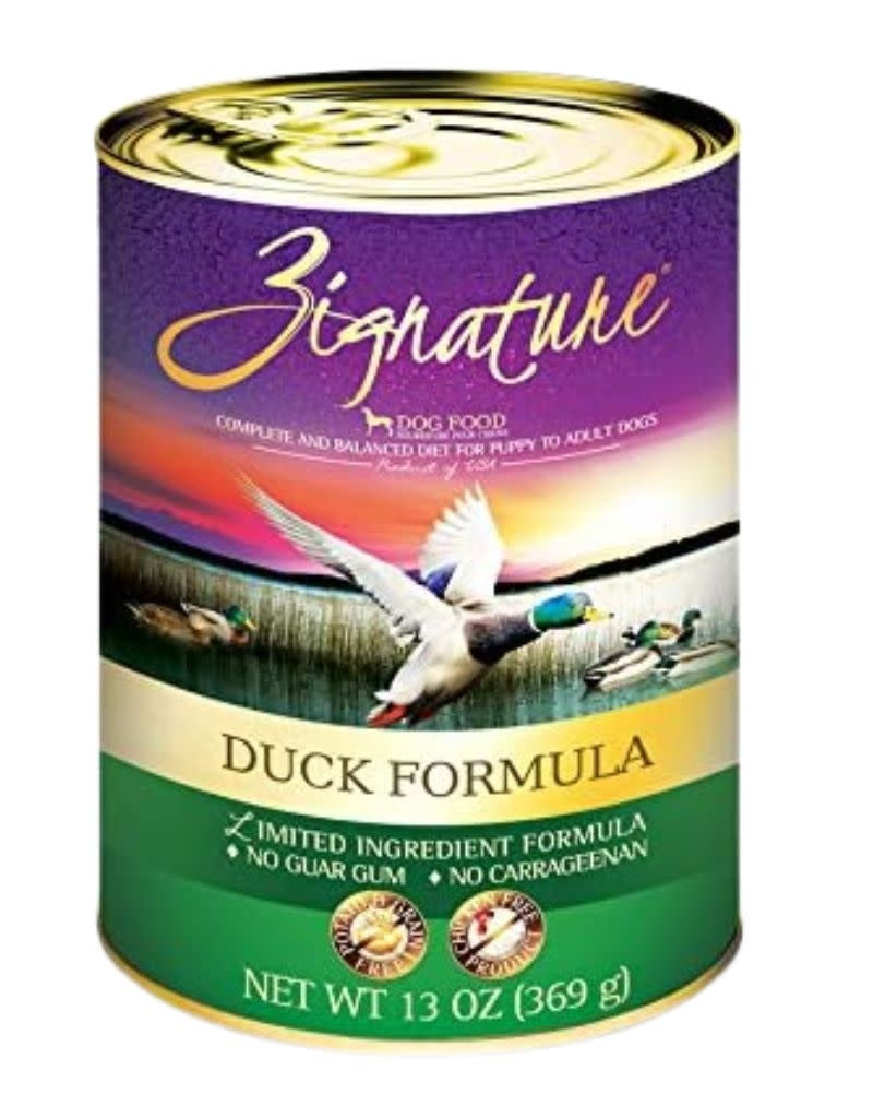 ZIGNATURE Duck Grain-Free & Potato-Free Canned Dog Food 13 OZ