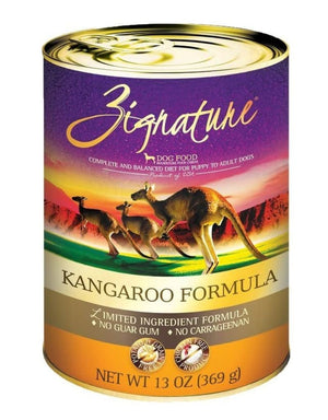 ZIGNATURE Kangaroo Grain-Free & Potato-Free Canned Dog Food Case 12/13 OZ