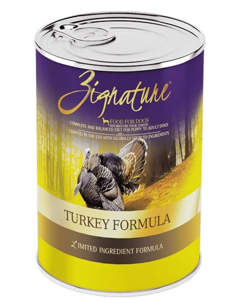 ZIGNATURE Turkey Grain-Free & Potato-Free Canned Dog Food Case 12/13 OZ