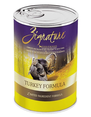 ZIGNATURE Turkey Grain-Free & Potato-Free Canned Dog Food Case 12/13 OZ